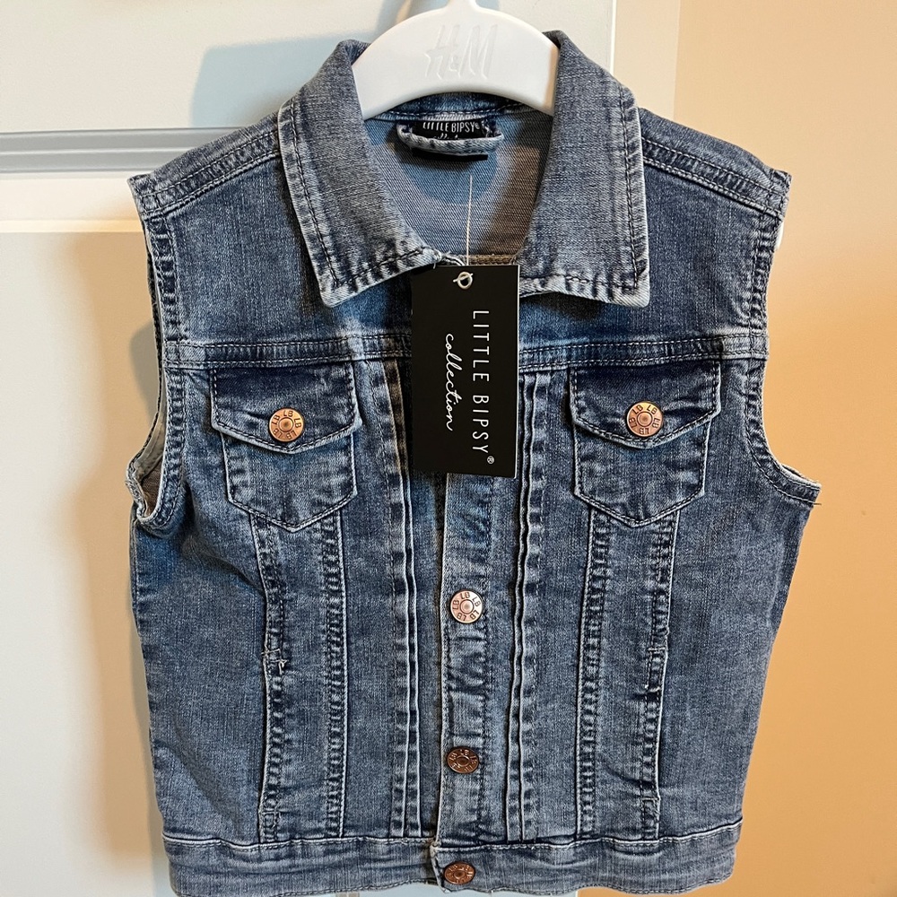 Little Bipsy Denim Vest